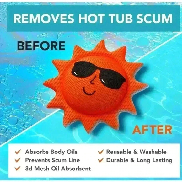 Bubbly Shine Hot Tub & Pool Test Strips 6 in 1 50 Strips / Orange Sun - Picture 6 of 7